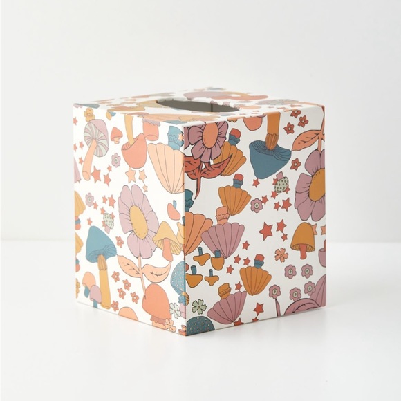 Urban Outfitters Bath Mushroom Print Boho Tissue Box Cover Poshmark